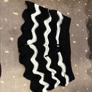 Black and White Knit Sweater